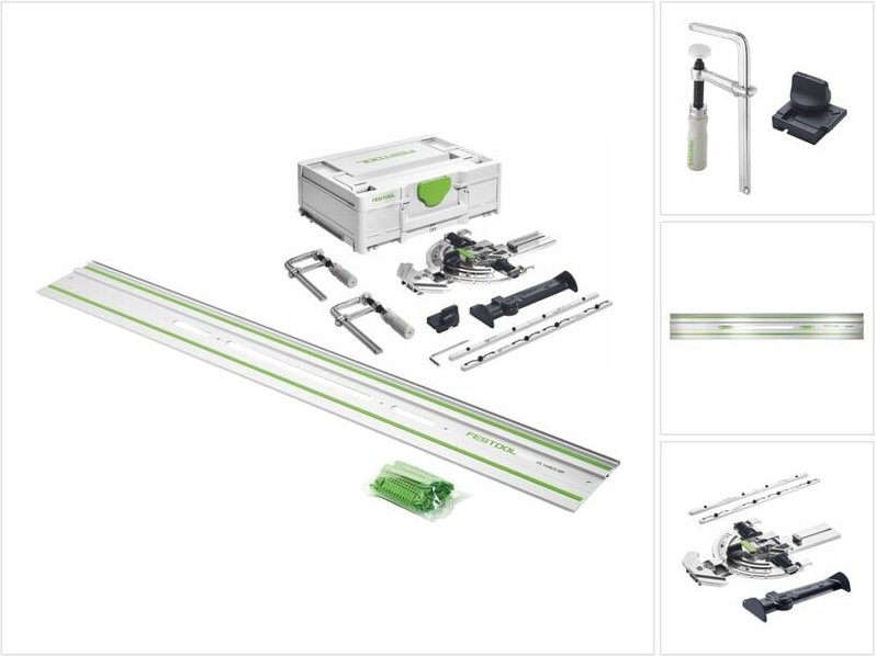 SYS3 m 137 FS/2 Zubehör Set + fs 1400/2-KP Führungsschiene 1400 mm - Festool