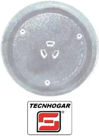 Lg Mikrowellenplatte mit Ankern 245 mm ref. 00202