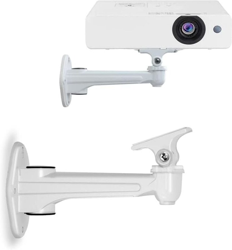 Thumbnail - 2 Stück Wandhalterung für Mini-Projektor, Tragkraft 3 kg, Länge: 16–20 cm, Material: Aluminium, für cctv, Projektor, Web...