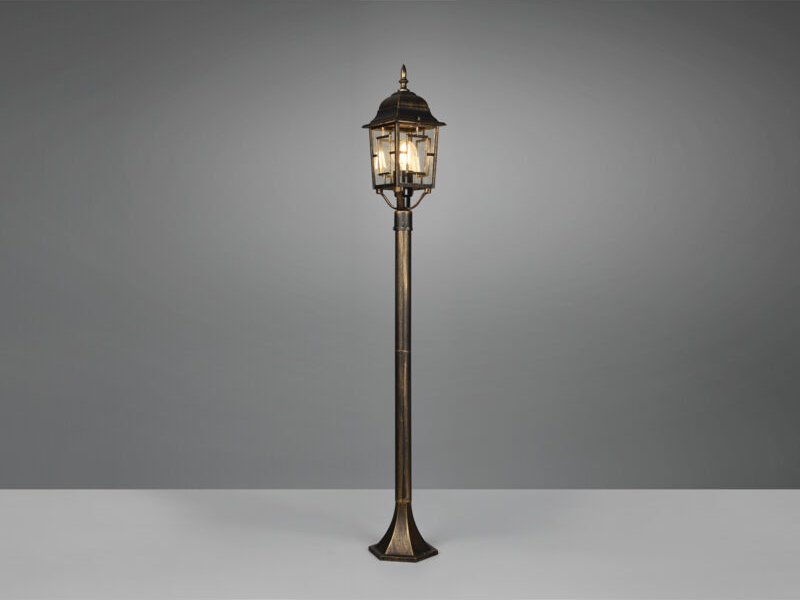 Thumbnail - Trio Leuchten - Antike Wegeleuchte volturno aus Aluminium Rostoptik, Höhe 100cm