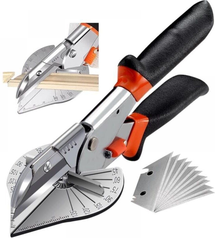 Multifunktions-Trunking-Schere, 45°-135°-Winkel-Gehrungsschere, viertelrundes Schneidwerkzeug - Lntyq