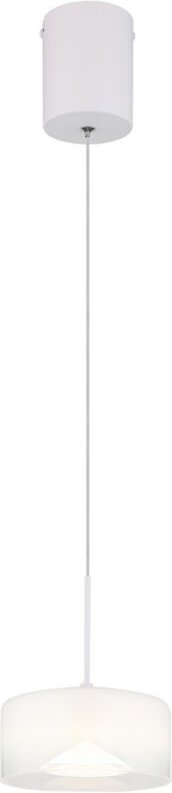 Globo Lighting - Pendelleuchte Hängelampe Esstischlampe Glas opal Küchenlampe weiß led h 150 cm