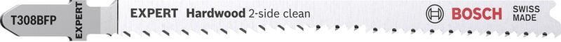 Accessories 2608900547 expert 'Hardwood 2-side clean' t 308 bfp Stichsägeblatt, 3 Stück 3 St. - Bosch