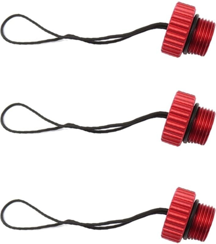 Tlily - 3X Tauchen din Flaschenventil Gewindedeckel 5/8-14NPS Staubkappe Staubstopfenschutz Tankregler Schutzabdeckung R...