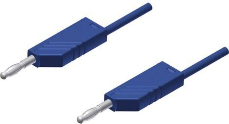 Mln 25/2,5 bl Messleitung Lamellenstecker 4 mm Lamellenstecker 4 mm 25.00 cm Blau 1 s - Sks Hirschmann