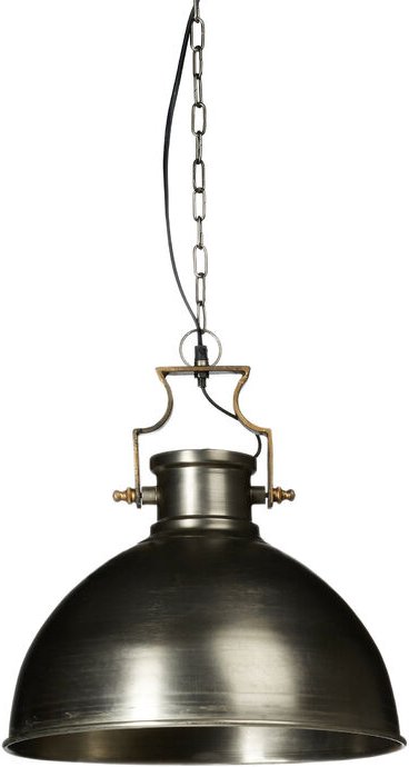 Relaxdays Hängeleuchte Industrie, matt, groß, HxBxT:145x40,5x40,5cm, glockenförmig, Metall, E27 bis 40W, anthrazit