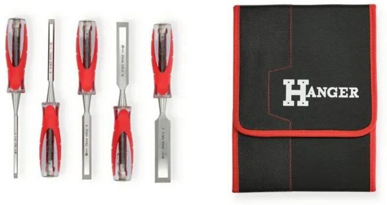 Hanger XPRO Set aus 5 Holzbeiteln für die Tischlerei