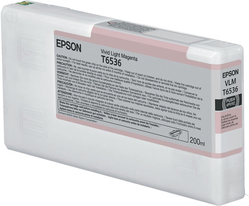 Epson Tintenkartusche Stylus Pro 4900, C13T653600, Vivid light Magenta, 200ml (C13T653600)
