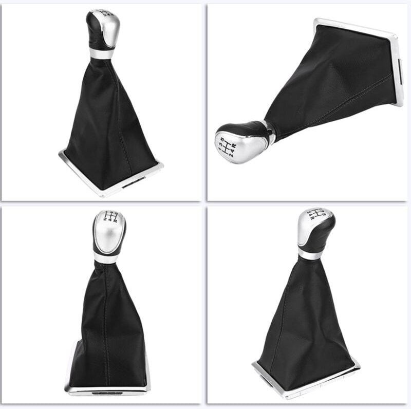 Ej.life - Schaltknäufe, 5 Gang Schaltknauf Gearstick Gamasche Boot Kit für Focus 2005-2008 2010-2012