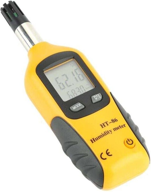 Feuchtigkeitstester, Thermo-Hygrometer, digitales Thermometer, Hygrometer, Lufttemperatur- und Feuchtigkeitsmessgerät, F...