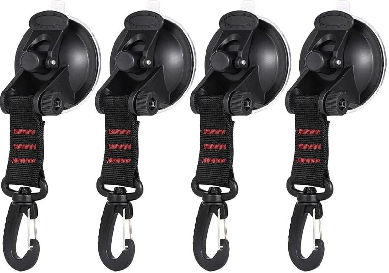 Stück Saugnapf-Anker, Saugnapf-Haken, Camping-Befestigungshaken, Markisen-Saugnapf-Befestigungshaken für Auto-Seitenzelt...