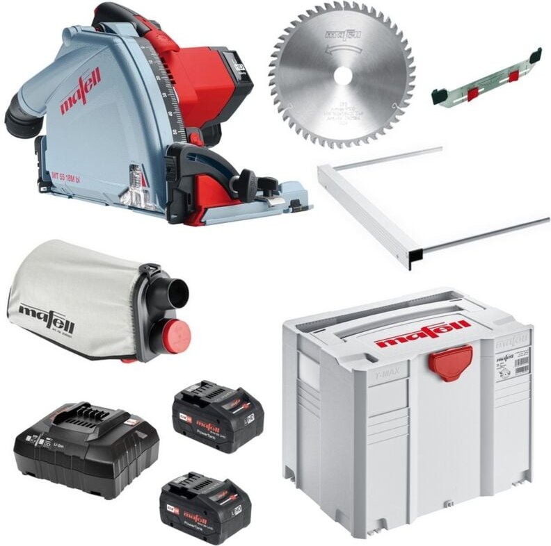 Mafell Akku Tauchsäge MT 55 18 M bl im T-MAX Transportkoffer 91E001
