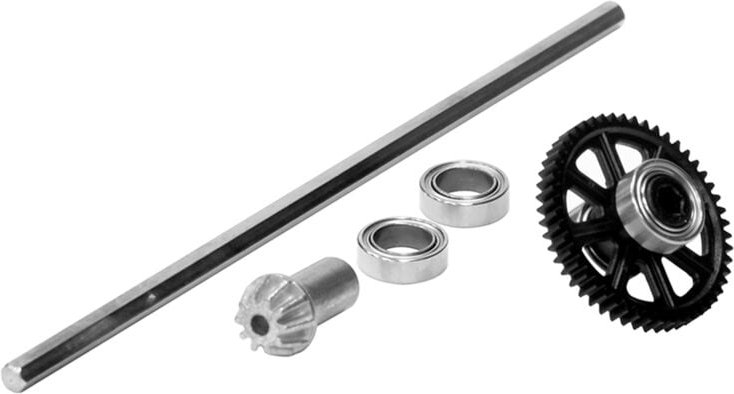 Tlily - Hauptantriebswelle Aus Metall mit Lagersatz QZJ04 für Q901 Q902 Q903 9130 9136 9137 1/16 RC-Car-Ersatzteile