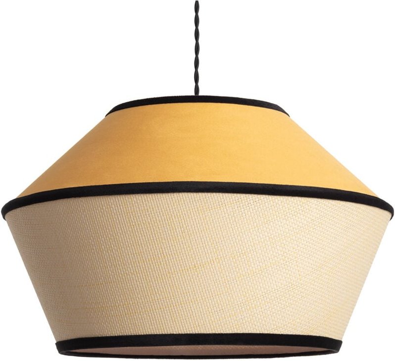 Ledkia - Pendelleuchte aus Samt Trompa Orange