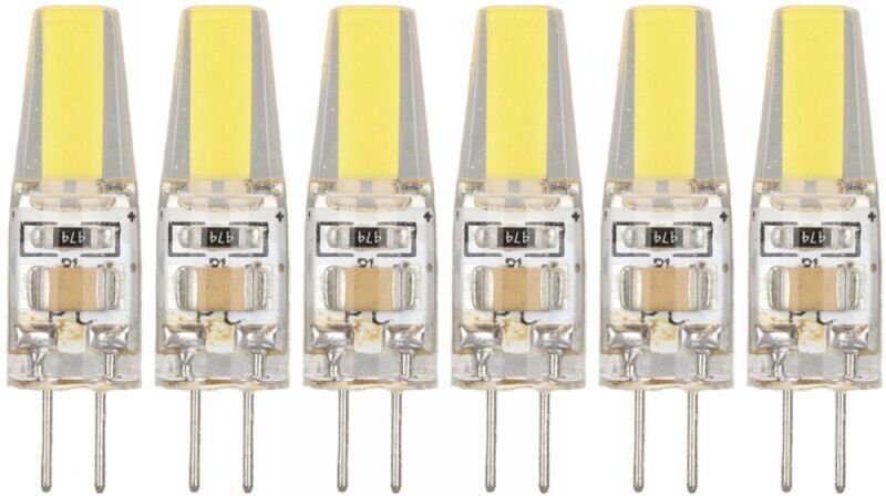 6er-Pack G4-LED-Lampen, 220 V, 3 W, 360-Grad-Beleuchtung, blendfrei, für Deckenleuchter, Gartenbeleuchtung (weißes Licht...