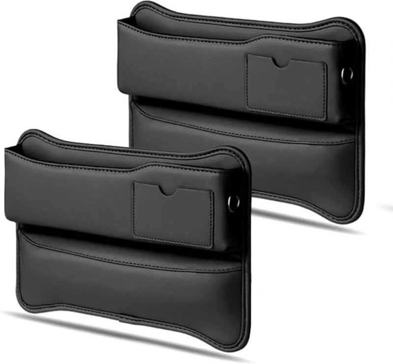 2er-Set Auto-Vordersitz-Aufbewahrungsboxen für Autositze mit Kabelloch – Organizer für vordere Autositze – Mittelkonsole...