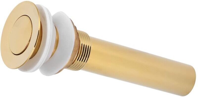 Vtizikl Fdit Bonde d'évier, Bouchon de vidange de lavabo Anti-encrassement, Laiton et Acier Inoxydable sans trop-Plein p...