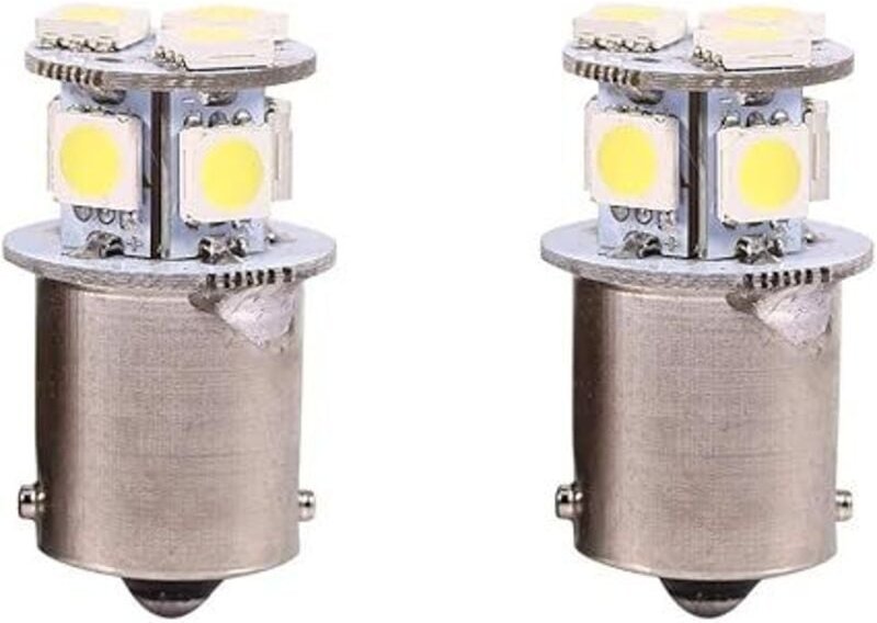 2 stücke Weiß BA15S R5W 1156 5050 8SMD LED Auto Bremse Lichter Lampen