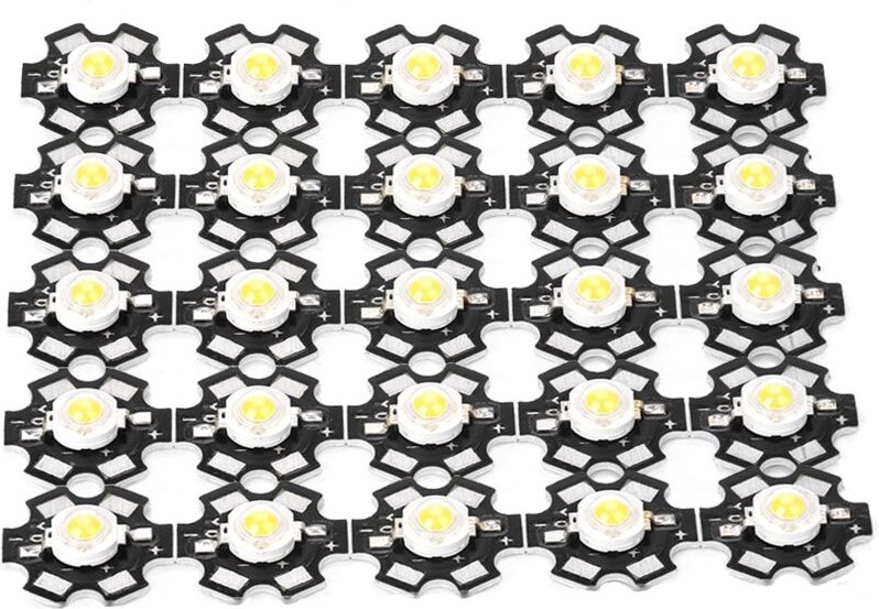 Eosnow 25 pcs hohe helle integrierte Chip-Licht-Quelle LED-Perlen-Spotlight-Glühbirne Naturweiß 4000-4500K