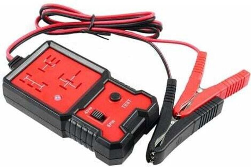 Ontway - Tigrezy Kfz-Relaistester, 12 v, Autobatterie-Checker, Diagnosegerät mit Clips, Relaistester für Boot, Motorrad