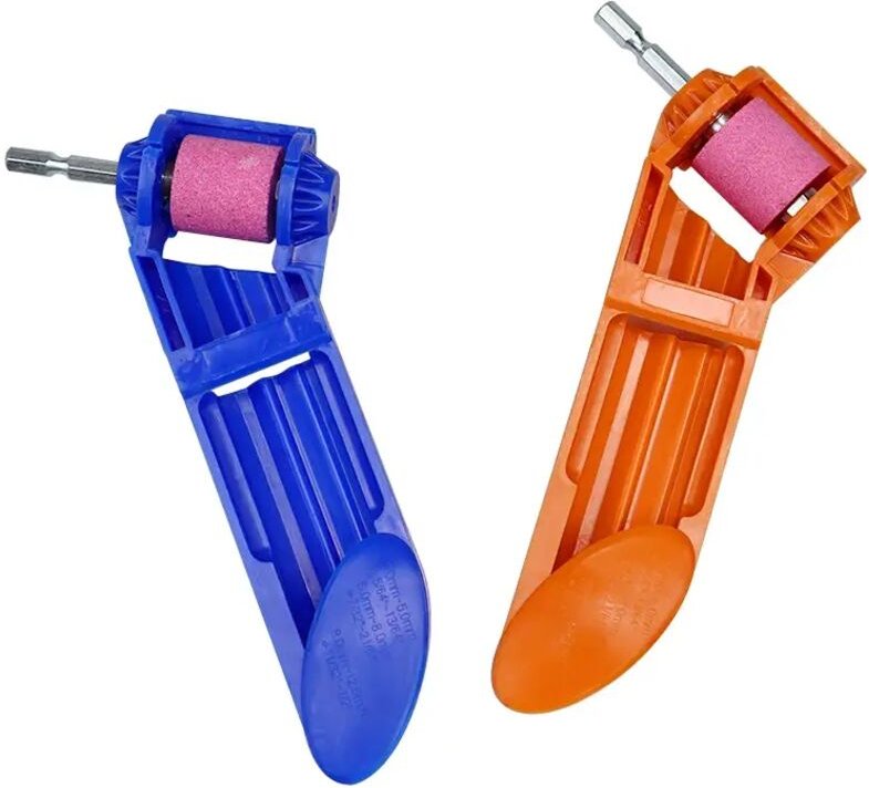 Schleifscheiben-Bohrerschärfer-Handwerkzeug Nagelbohrer-Bit-Set Schärfer für Schrittbohrmaschinenzubehör 1 Stück (Blau)