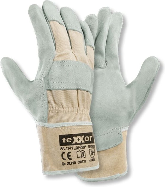 TeXXor® rhön, top Rindkernspaltleder- Handschuhe, Kat. 2114111 Gr.11
