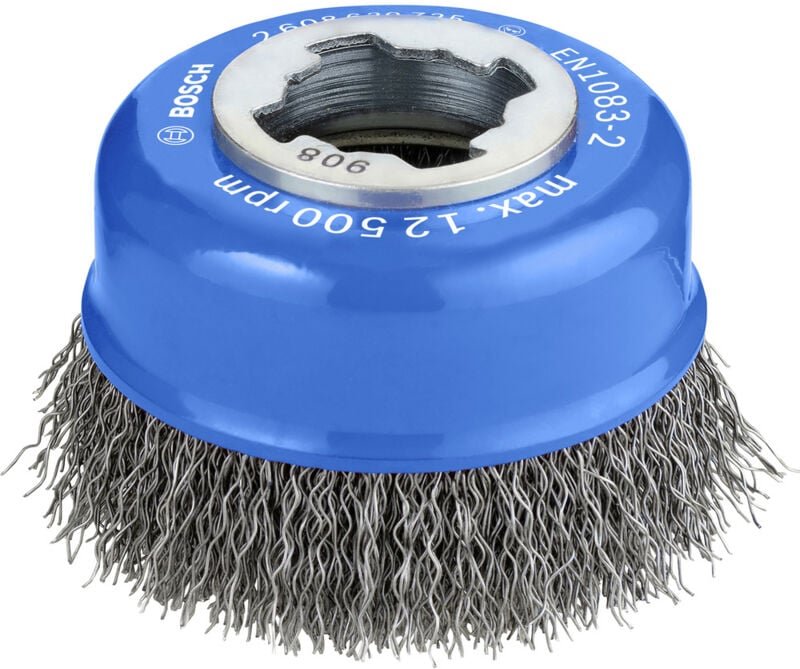 Accessories Topfbürste x-lock Clean for Metal, 75 mm, 0,3 mm, gewellter Stahldraht 2608620725 - Bosch