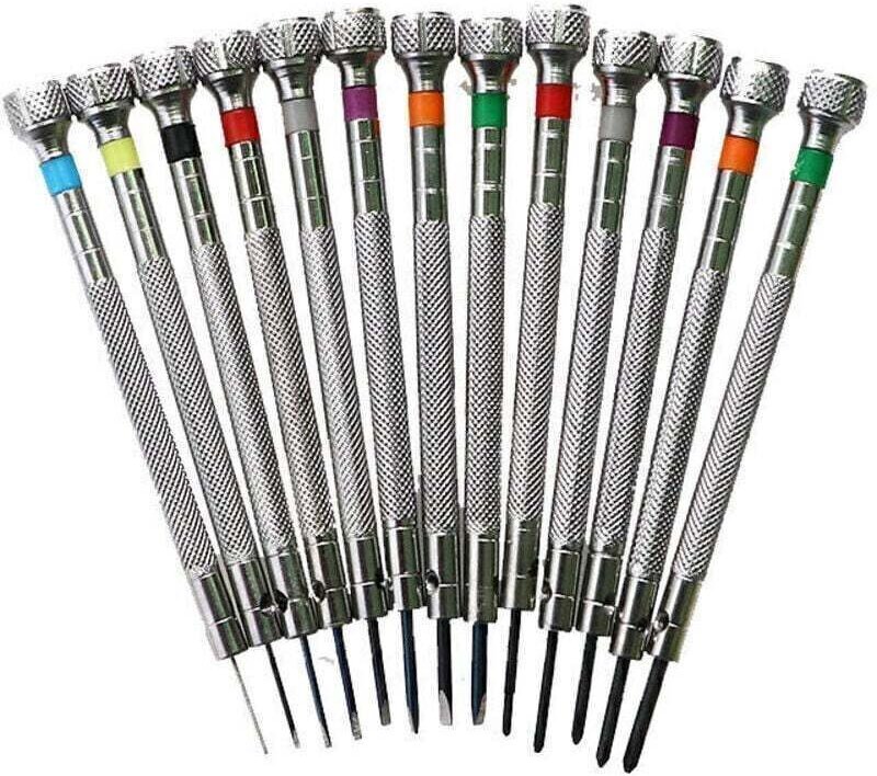 Präzisionsschraubendreher-Set, verschiedene Größen, Uhrmacherwerkzeug, Uhrenreparatur, Schlitzschraubendreher, Uhrmacher...