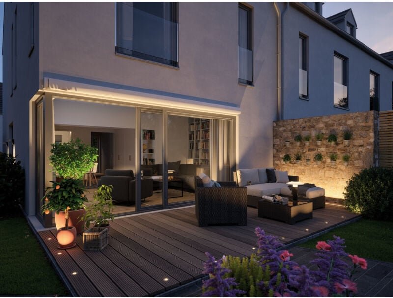 Paulmann Plug & Shine Bodeneinbauleuchte Floor Eco Outdoor rund 7 cm Plug & Shine Beleuchtungssystem