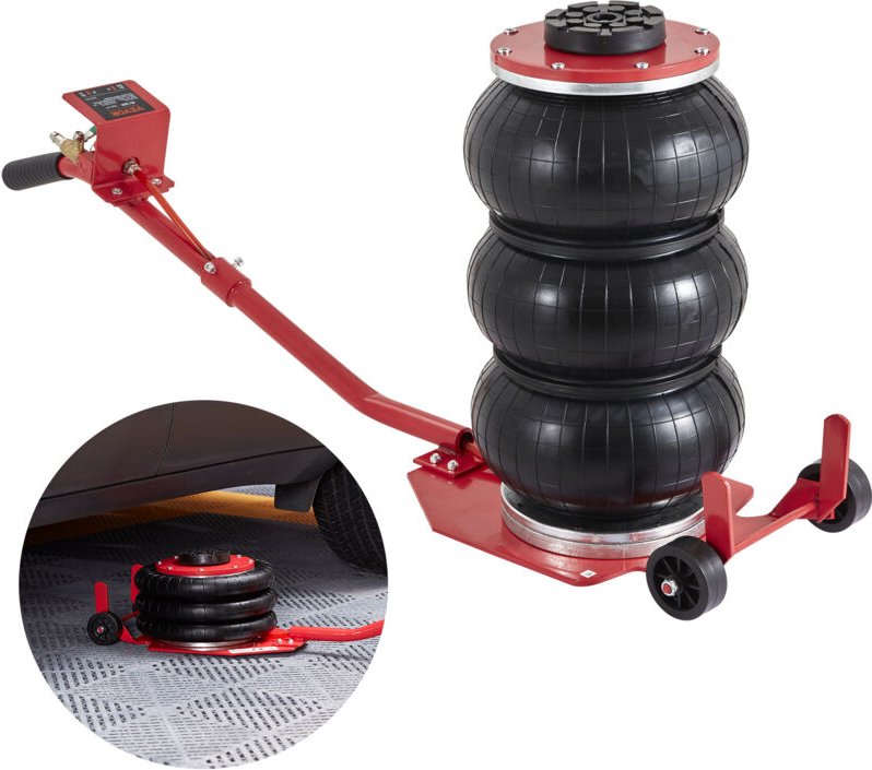 Mophorn - vevor Pneumatischer Wagenheber Triple Bag Air Jack 3 t, Dreifachbeutel Luftheber 140-450 mm Hubhöhe Sack-Luftw...