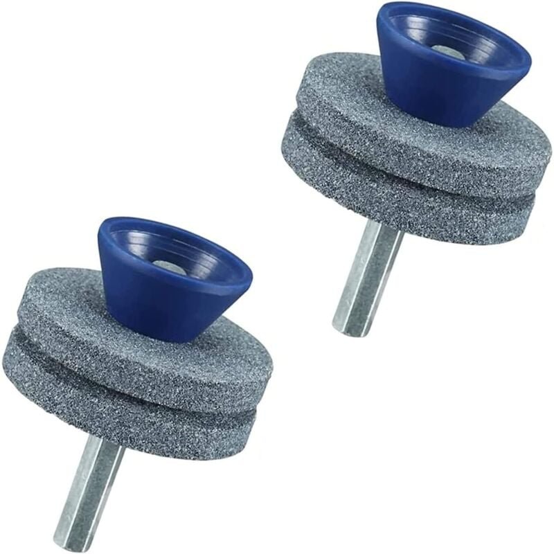 Stück doppellagiger Rasenmäherklingenschärfer, verschleißfest, geeignet für die meisten elektrischen Bohrmaschinen oder ...