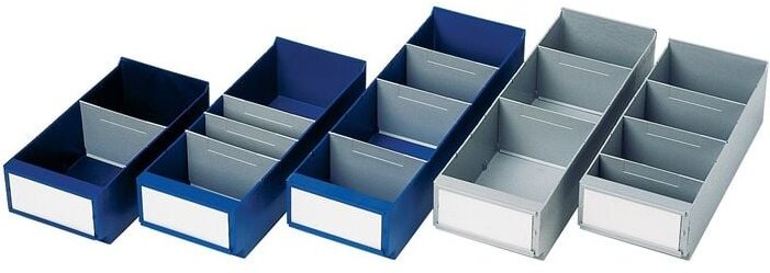 Mb 400-160 blau Regalkasten L400xB160xH100/112mm blau ps - La-ka-pe