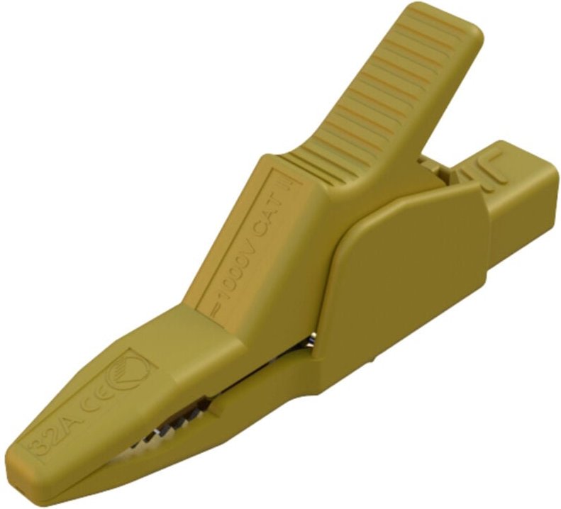 Ak 2 b 2540 i ge Sicherheits-Abgreifklemme Steckanschluss 4 mm cat ii 1000 v Gelb - Sks Hirschmann