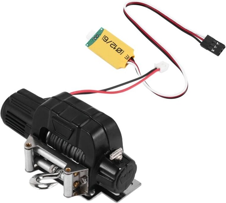 Automatische Metall Winde mit 3-Kanal Steuerung Leitung für 1/10 rc Crawler Auto Axial SCX10 TRX4 Upgrade Teile ZubehöR,...