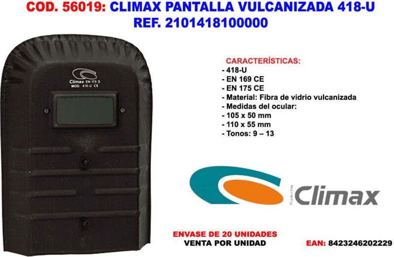 Vulkanisierter Climax Bildschirm 418-U Ref. 2101418100000
