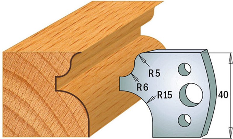 690.011 Paar Messer Kss 40x4mm