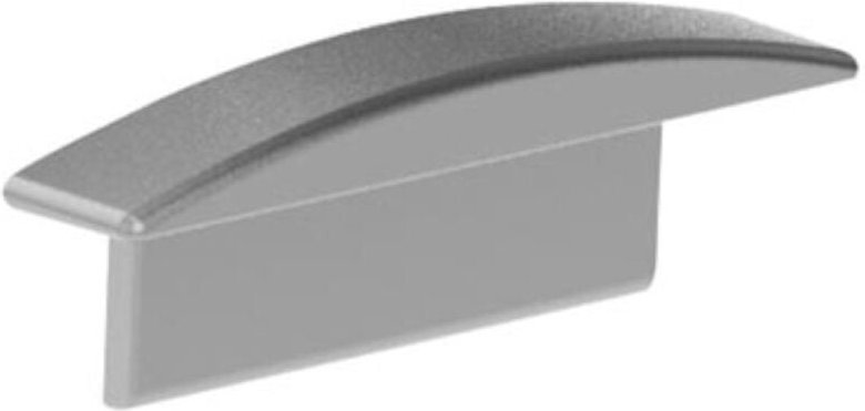 Velleman - alu-endkappe für led-einbauprofil 'recessed slimline 7 mm' - ohne kabelloch - silber