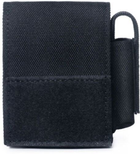 Kleine taktische Tasche, kompakte Zigarettenetui, Batterietasche, Gürteltasche für Mini-Zigarren, Schwarz