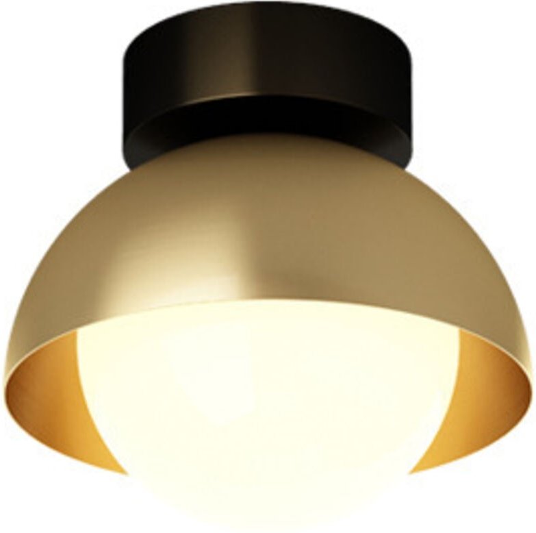 Moderne Deckenleuchte mit weißem Glaskugelschirm, halbbündige Pendelleuchte, zeitgenössische Oberflächenmontage, 1-flamm...