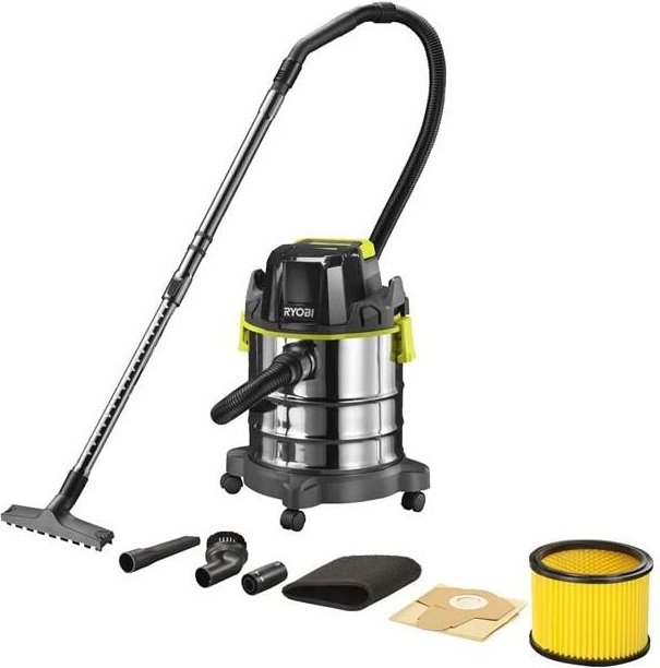 Ryobi R18WDV-0 Feststoff-Flüssigkeitsstaubsauger 18V ONE+ 18 Lt Akku (nur Gehäuse)
