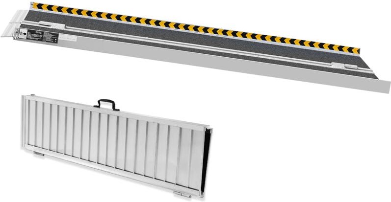 Mophorn Portable Rollstuhl Rampe,5 ft, 800 lbs Kapazität. Rutschfeste Aluminium-Faltrampe,Mobilität Scooter Rampe. Handi...