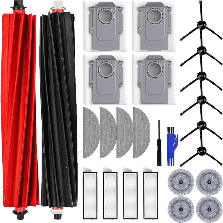 Für S8 MaxV Ultra Wichtigsten Seite Pinsel Hepa-Filter Mopp Pads