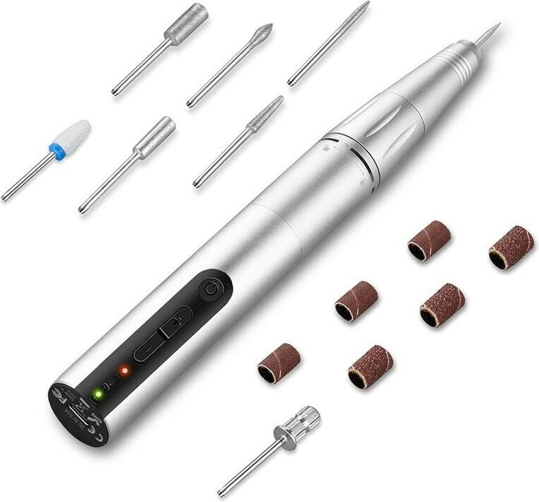 Elektrischer Graveur- Gravur Carve Werkzeug, Mini Stift Schnurlos Graveur, Silber