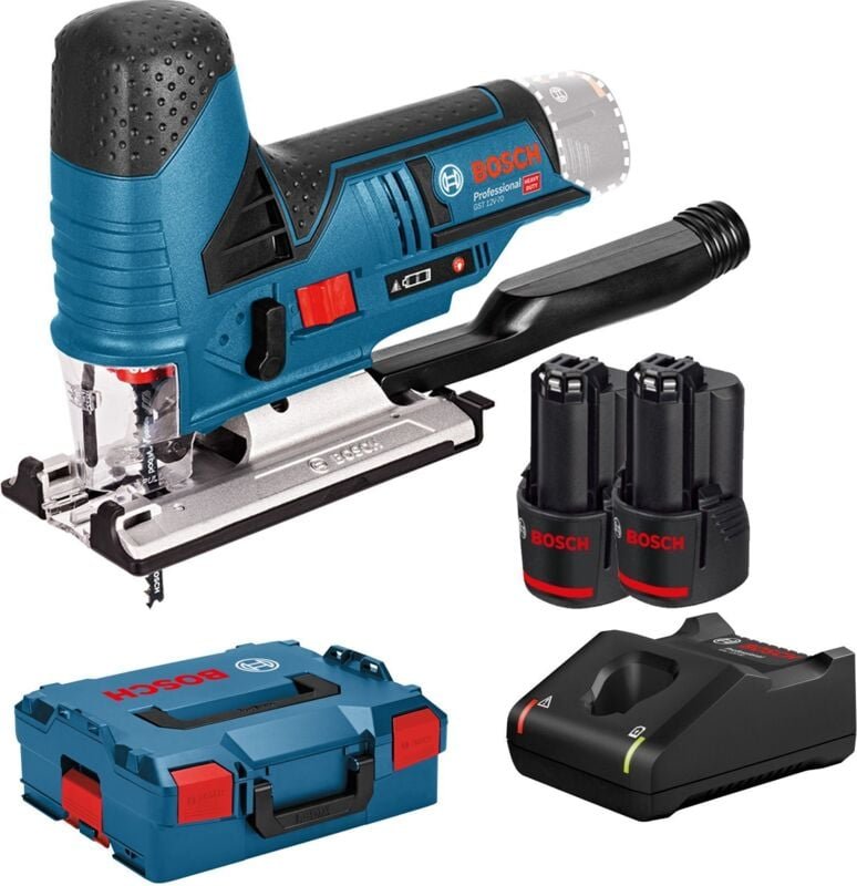 Thumbnail - Bosch Akku-Stichsäge GST 12V-70 / 2x 2,0 Ah Akku + Ladegerät in L-Boxx - 06015A1000