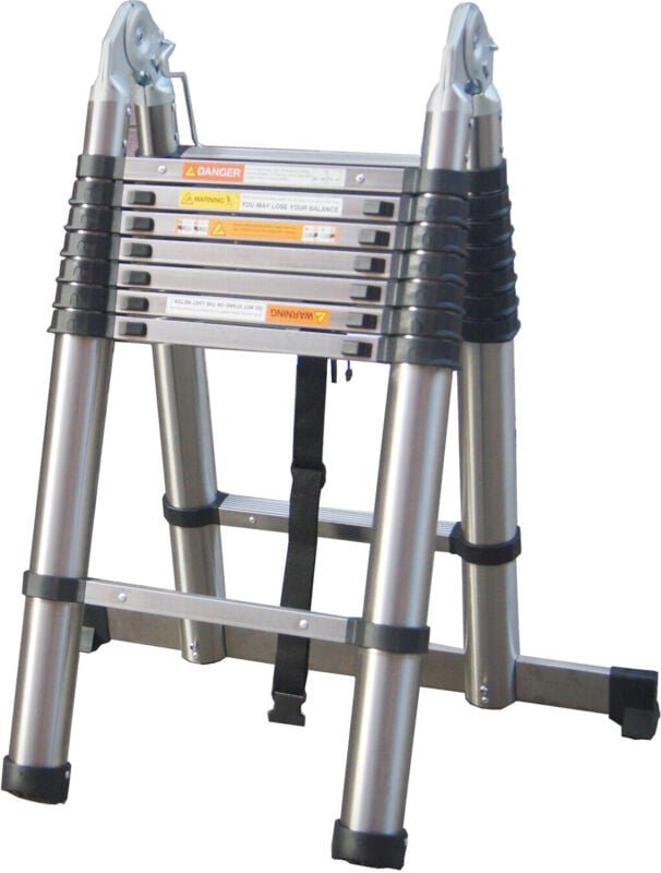 5m (2.5M+2.5M )A-förmigeTeleskopleiter Anlegeleiter Leiter Klappleiter Stehleiter Tragbar