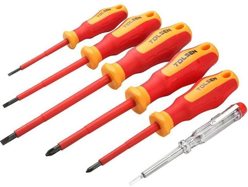 Satz 6tlg Vde Gemischter Schraubenzieher Err 35081t Tolsen