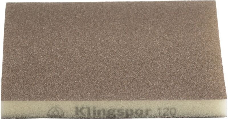 KLINGSPOR Schleifschwamm SW 501 L123xB96mm Körnung 120 ( 8000353607 )