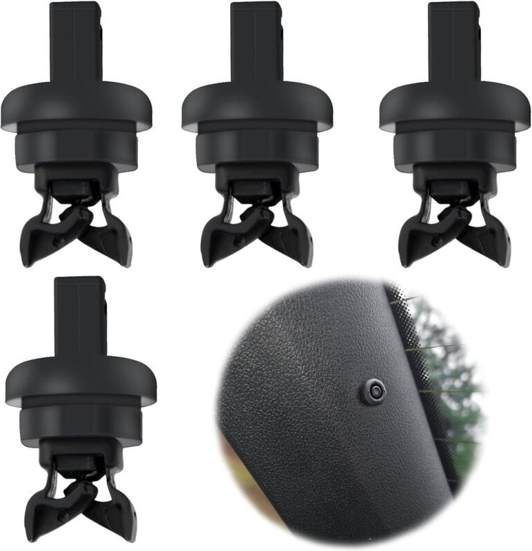 4 Stück Heckklappenclips Auto, Heckklappenclips 7705099001 8200675047 Kompatibel für Renault Clio/Megane Qashqai Scenic ...