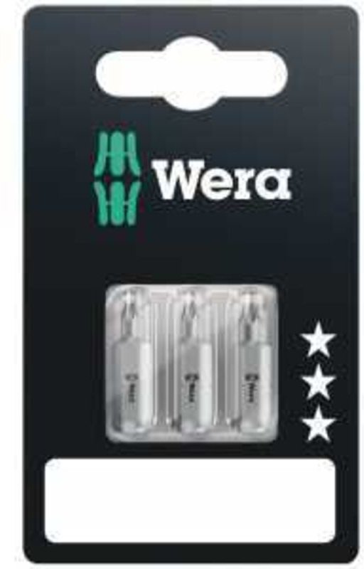 867/1 z sb SiS 05073375001 Torx-Bit t 10, t 15, t 20 Werkzeugstahl legiert, zähhart d 6.3 3 St. - Wera