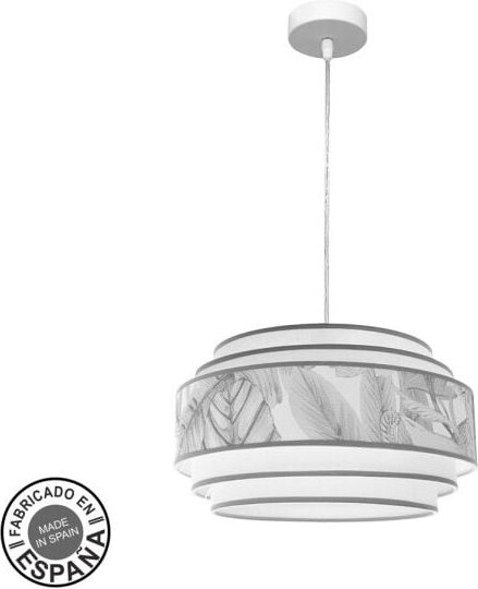 Fabrilamp - abrila akunadecor Lampenschirm Pendelleuchte Modell Camerun Grau 1 Licht